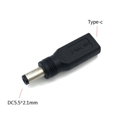 1 buc DC5.5 x 2.1mm mamă la micro USB 5 pini tip c unghi femelă dc5.5 * 2.1mm mamă la tip c AF AM adaptor de alimentare