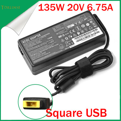 Laptop adapter 135W 20V 6.75A USB C notebook töltő Lenovo T440p Y50-70 R720 Y700 T540p P51 P52 S5 ADL135NLC3A tápegységhez