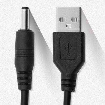 USB към DC кръгъл отвор 3,5 * 1,35 мм 5V захранващ кабел за зареждане на малък високоговорител Кабел 3,5 мм за мини високоговорители USB ХЪБ TSLM1 кабел за зареждане