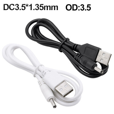USB-DC kerek lyuk 3,5 * 1,35 mm-es 5 V-os kisméretű hangszóró töltőkábel 3,5 mm-es mini hangszórókhoz USB HUB TSLM1 töltőkábel