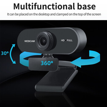 USB HD 1080P/2K Web Camera Σύνδεση και αναπαραγωγή με μικρόφωνο Υπολογιστή Web Camera Autofocus Business Webcam για Mac Επιτραπέζιο φορητό υπολογιστή