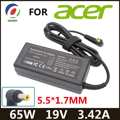 19V 3.42A 65W 5.5*1.7mm maiņstrāvas klēpjdatora lādētāja adapteris Acer Aspire 5315 5630 5735 5920 5535 5738 6920 6530G 7739Z barošanas bloks