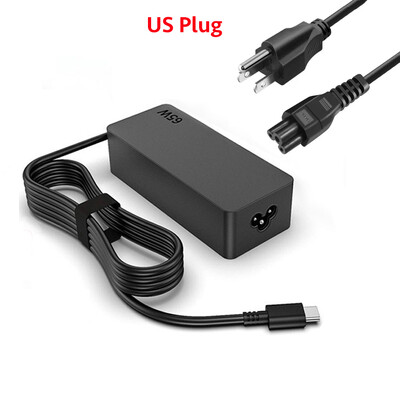 Adaptor încărcător pentru laptop, 65 W, 20 V, 3,25 A, USB C, pentru Lenovo ThinkPad Hp Chromebook Yoga Dell ASUS Type C Sursă de alimentare rapidă