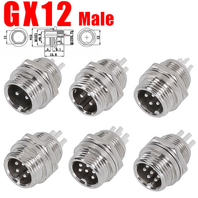 5 buc GX12 GX16 GX20 2 3 4 5 6 7 8 9 10 12 14 15 pini de andocare mufă aviație conector circular