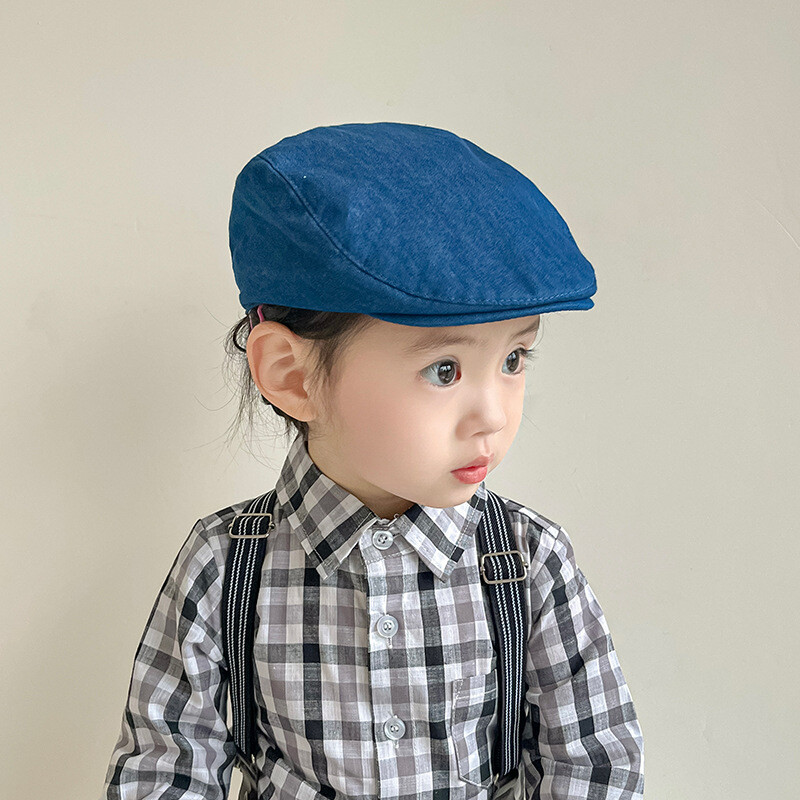 Pălărie de soare cu bor scurt pentru bebeluși de primăvară și toamnă pentru copii, pălărie universală din blugi cu lamă pentru băieți și fete, beretă de modă