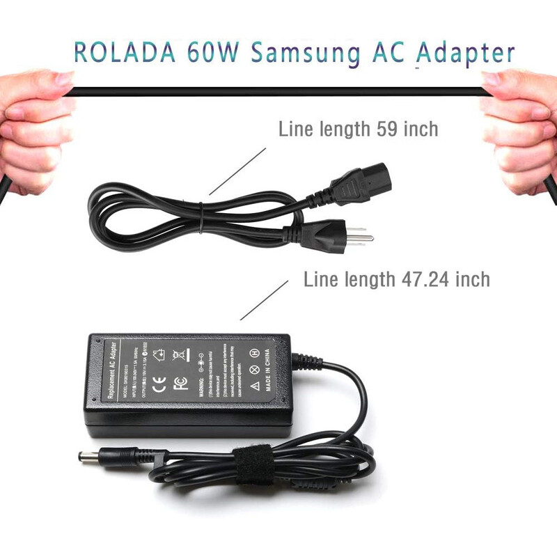 19 V 3,15/3,16 A maiņstrāvas adaptera lādētājs Samsung AD-6019R 0335A1960 CPA09-004A Q430 QX410-S02US RV510-A02 QX410 Q430 P560