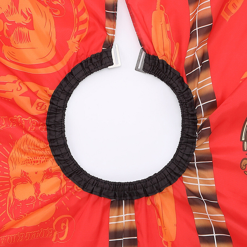 Κόκκινο σχέδιο Κόψιμο μαλλιών Αδιάβροχο ύφασμα Σαλόνι Κουρέας Κάπα Κομμωτήριο Ποδιά Κομμωτήριο Κάπες κούρεμα