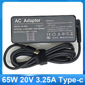 65W 20V 3,25A USB Type-C vahelduvvoolu sülearvuti toiteadapteri laadija Lenovo Thinkpad X1 Carbon Yoga X270 X280 T580 P51 P52s E480 E470 jaoks