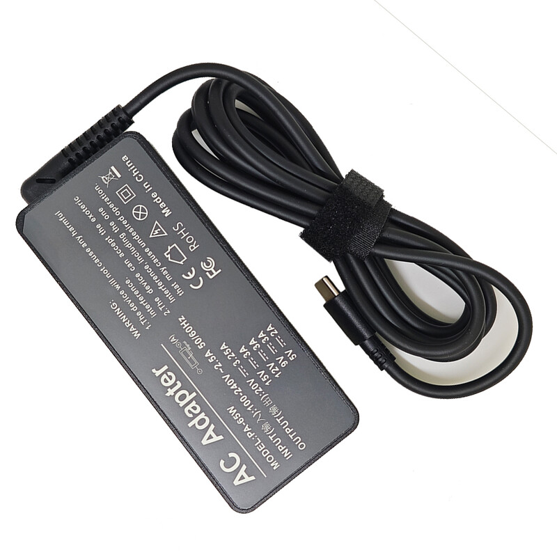 65W 20V 3,25A USB Type-C vahelduvvoolu sülearvuti toiteadapteri laadija Lenovo Thinkpad X1 Carbon Yoga X270 X280 T580 P51 P52s E480 E470 jaoks