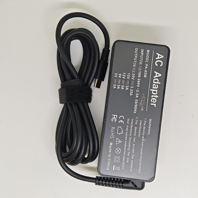 65W 20V 3,25A USB Type-C vahelduvvoolu sülearvuti toiteadapteri laadija Lenovo Thinkpad X1 Carbon Yoga X270 X280 T580 P51 P52s E480 E470 jaoks