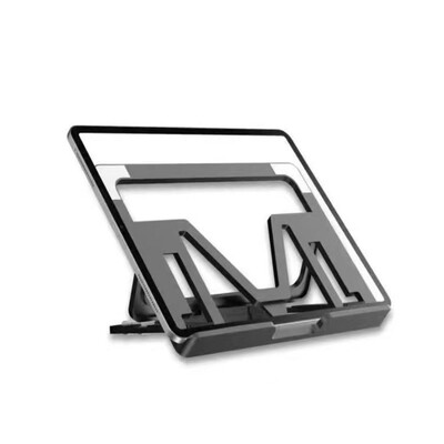 Skladací chladiaci podstavec na notebook, vysoko kvalitný plastový + silikónový stojan na počítač, prenosný a odolný držiak na notebook