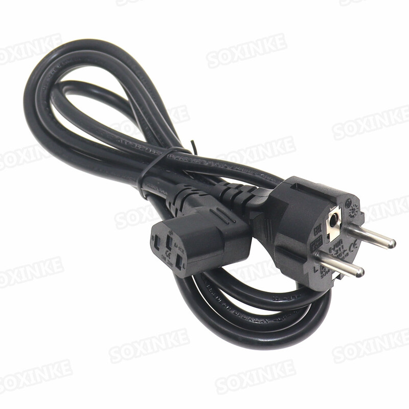 Καλώδια τροφοδοσίας European Straight Schuko σε IEC C13, καλώδιο H05VV-F 0,75mm, EU CEE7/7 Schuko to C13 90 μοιρών καλώδιο ρεύματος, 150CM