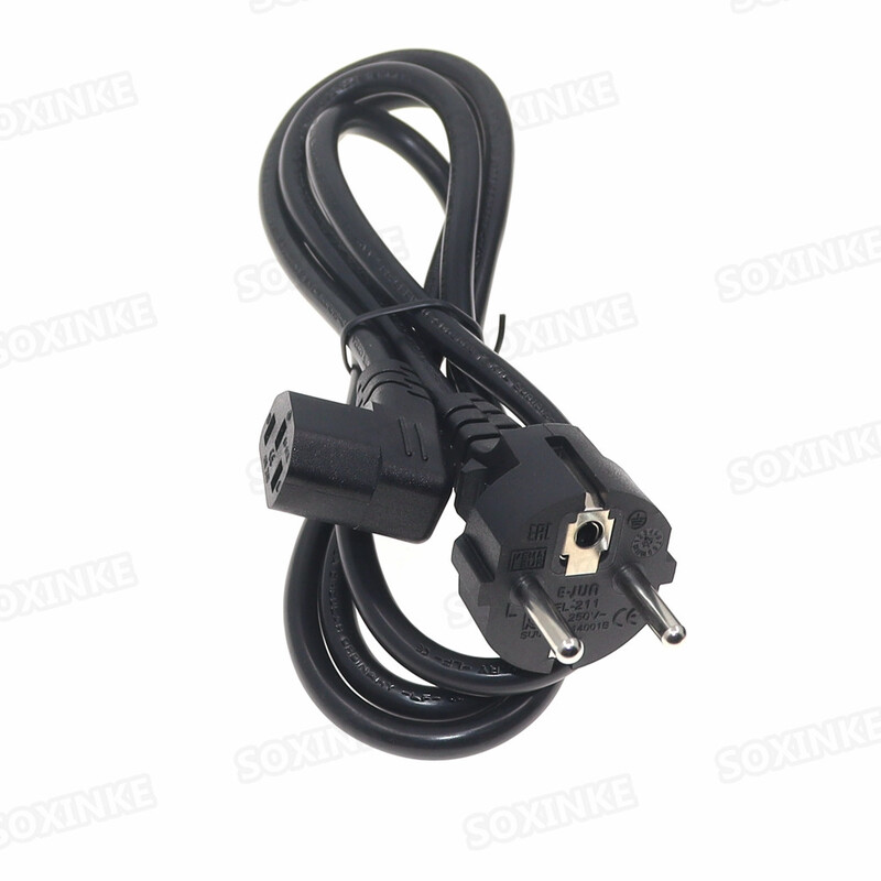 Καλώδια τροφοδοσίας European Straight Schuko σε IEC C13, καλώδιο H05VV-F 0,75mm, EU CEE7/7 Schuko to C13 90 μοιρών καλώδιο ρεύματος, 150CM