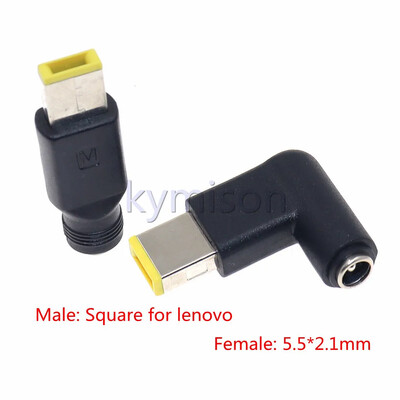 Adaptor de alimentare DC 5,5x2,1mm mamă la mufă pătrată Adaptor de alimentare pentru computer pentru lenovo ThinkPad Ultrabook X230S/S3/S5/X1/E431