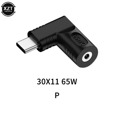 PD 65 W klēpjdatora barošanas lādētāja barošanas adaptera savienotājs C tipa USB ligzdas spraudnis pārveidotājs, kas paredzēts Lenovo/HP/DELL