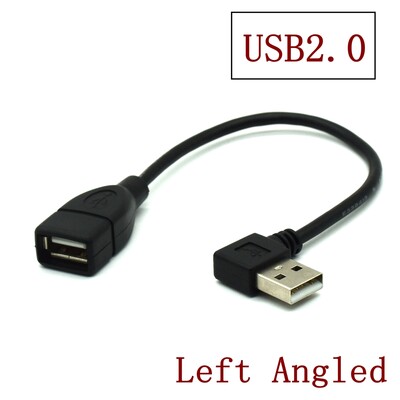 90 fokos USB 3.0 A duga-anya adapter kábelszöge USB 2.0 hosszabbító hosszabbító Gyors átvitel balra/jobbra/fel/le 20cm 1M