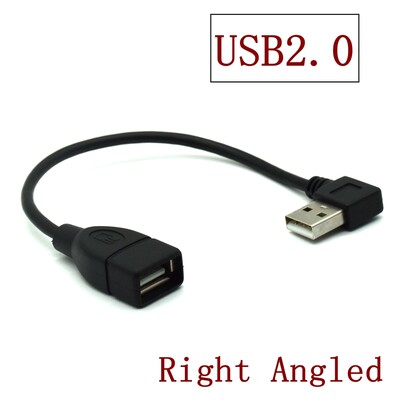 90 fokos USB 3.0 A duga-anya adapter kábelszöge USB 2.0 hosszabbító hosszabbító Gyors átvitel balra/jobbra/fel/le 20cm 1M