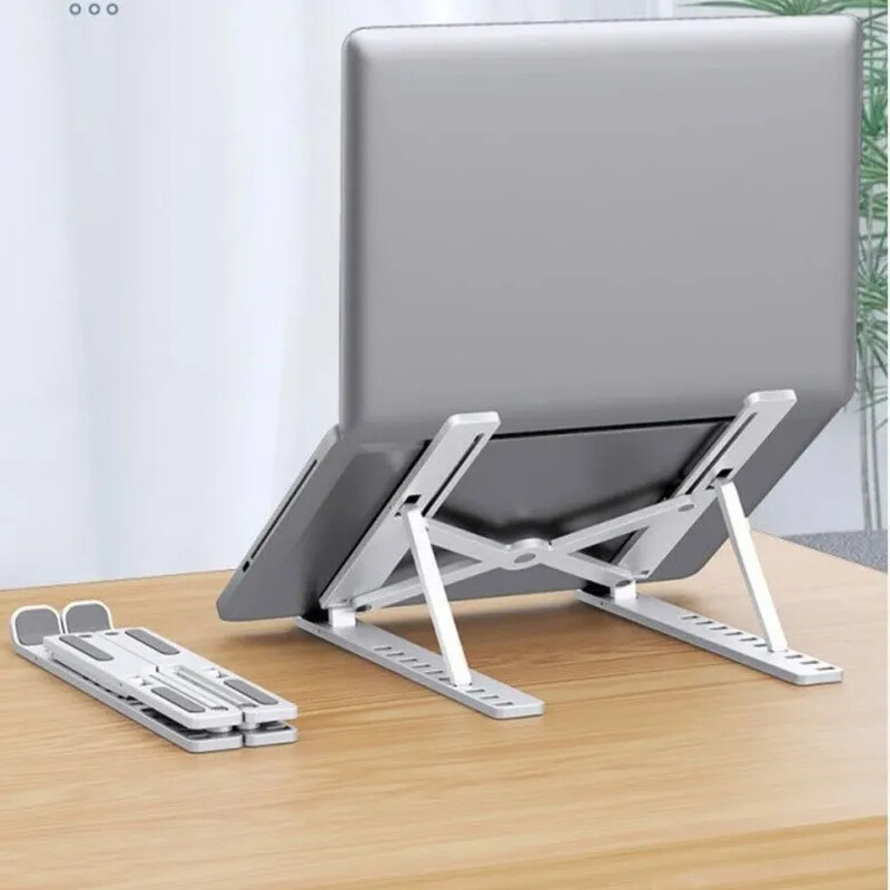 Összecsukható laptop állvány Állítható hordozható notebook konzol tartó talp ABS tartó Macbook Air Pro tartozékokhoz Kényelmes