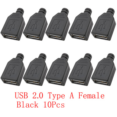 10 buc. Conectori USB tip C/Micro/USB 2.0 tip A Adaptor de asamblare mascul femela Reparare lipire bricolaj Priză mușcă de încărcare