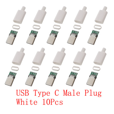 10 buc. Conectori USB tip C/Micro/USB 2.0 tip A Adaptor de asamblare mascul femela Reparare lipire bricolaj Priză mușcă de încărcare