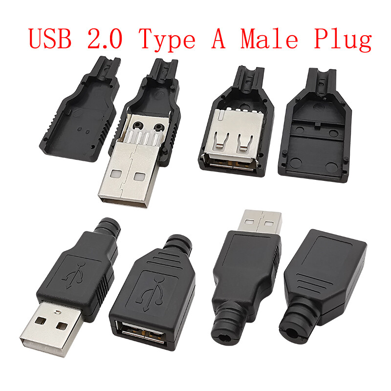 10 τεμ. Υποδοχές USB Τύπος C / Micro / USB 2.0 Τύπος A Αντάπτορας συναρμολόγησης για αρσενικό θηλυκό DIY Υποδοχή βύσματος φόρτισης δεδομένων επισκευής συγκόλλησης
