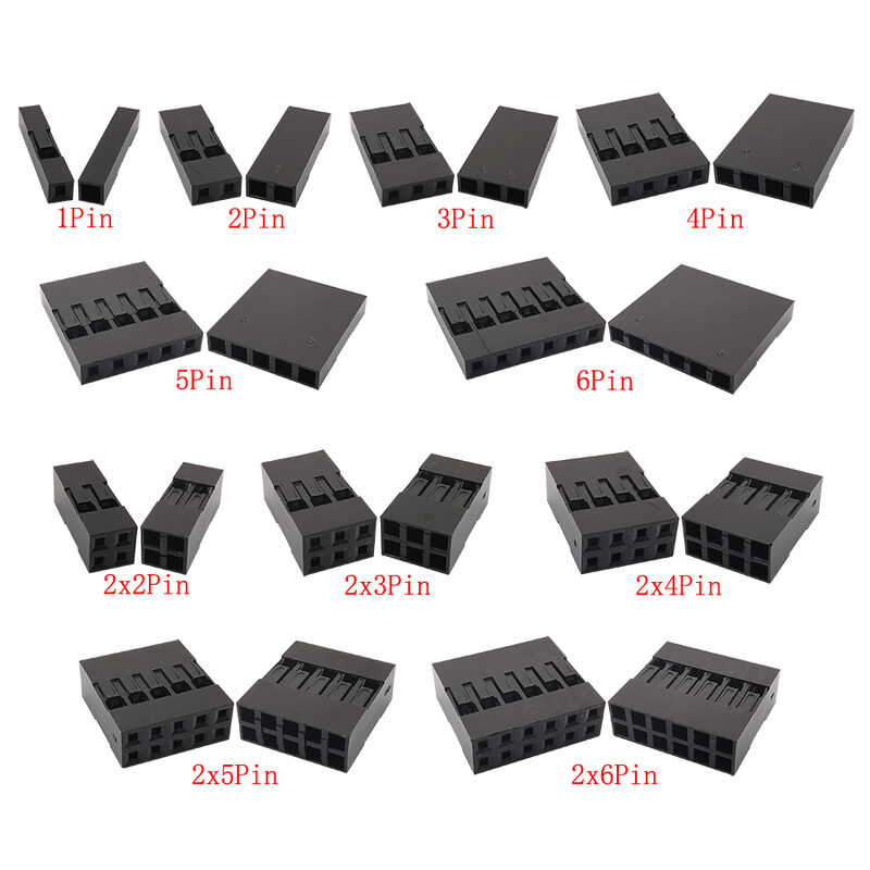 200 vnt./dėžutė 2,54 mm žingsnio JST SM/Dupont trumpiklio laido jungties komplektas