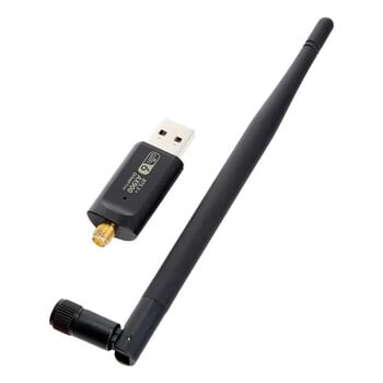 AX900 900Mbps USB WiFi Bluetooth 5.3 Dongle адаптер 2в1 двулентова Wifi мрежова карта 5G/2.4GHz 802.11ac за настолен лаптоп