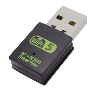 Juhtmeta USB 600Mbps Bluetooth-adapter WiFi vastuvõtja 2,4G võrgukaardi saatja toetab Windows10 8 7 XP PC Vista Mac jaoks