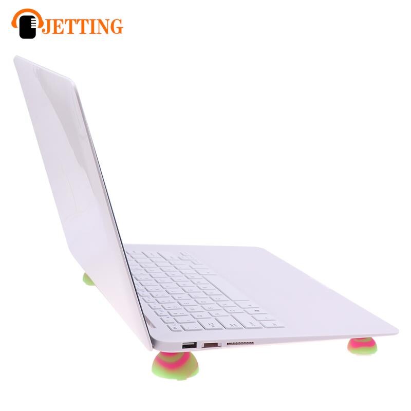 Silikoninis mini nešiojamojo kompiuterio aušinimo rutulinis nešiojamasis nešiojamasis aušintuvo stovas, kojos, neslystantis padėklo šilumos mažinimas, skirtas nešiojamajam kompiuteriui, universalus