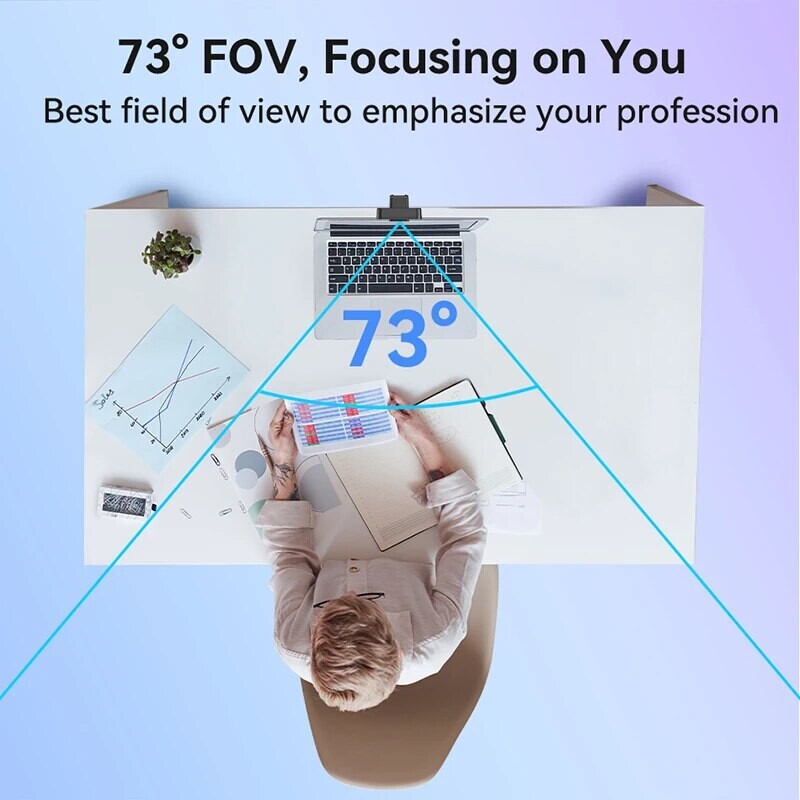 4K interneto kamera 1440P 2K žiniatinklio kamera 1080P EMEET C60E automatinio fokusavimo USB kompiuterio kamera gyvenimui / vaizdo skambučiui / konferencijai