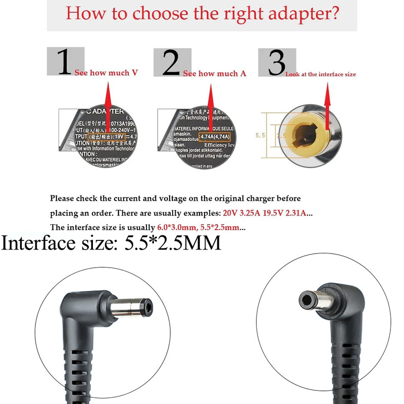 Για Chicony 19,5V 6,15A Τροφοδοτικό για MSI GE60 GE70 GP60 PE62 GE72 GF63 16GH Μετασχηματιστής AC Φορτιστής φορητού υπολογιστή A12-120P1A 3