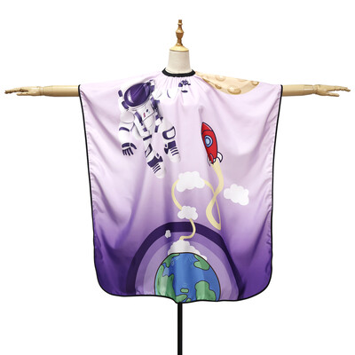 Pelerina de coafura rezistenta la apa pentru copii Salonul pentru copii Vopsirea parului tuns pânză de desene animate Instrumente de styling pentru frizerie