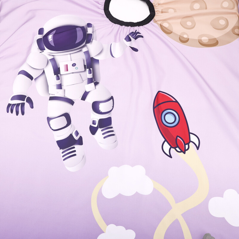 Pelerina de coafura rezistenta la apa pentru copii Salonul pentru copii Vopsirea parului tuns pânză de desene animate Instrumente de styling pentru frizerie