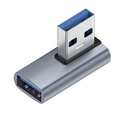 usb 90 градусов адаптер ляв десен ъгъл USB A мъжки към женски адаптерен конектор за компютър