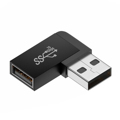 usb 90 градусов адаптер ляв десен ъгъл USB A мъжки към женски адаптерен конектор за компютър
