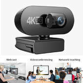 4K Full HD 2K 1080P internetinė kamera, skirta kompiuterio žiniatinklio kamerai Nauja mini žiniatinklio kamera su mikrofonu USB automatinio fokusavimo srauto kamera, skirta nešiojamam kompiuteriui