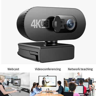 4K Full HD 2K 1080P Web kamera za PC Web kamera Nova mini web kamera s mikrofonom USB Autofocus Stream kamera za prijenosno računalo