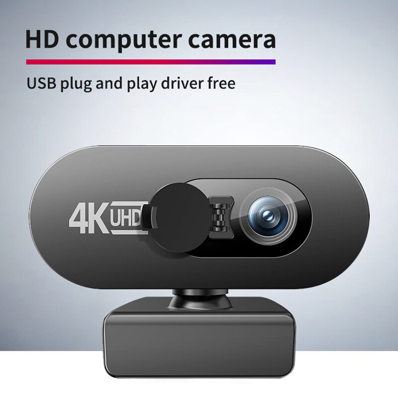 4K Full HD 2K 1080P internetinė kamera, skirta kompiuterio žiniatinklio kamerai Nauja mini žiniatinklio kamera su mikrofonu USB automatinio fokusavimo srauto kamera, skirta nešiojamam kompiuteriui