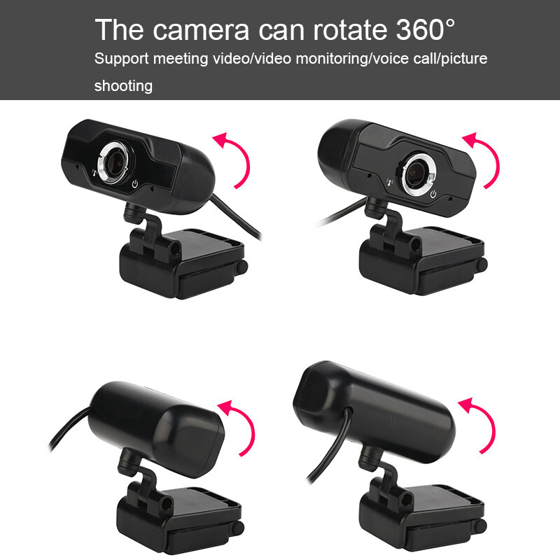 „Full HD“ žiniatinklio kamera 1080P 60 kadrų per sekundę nešiojamasis kompiuteris PC žiniatinklio kamera Integruotas mikrofonas vaizdo skambučiams Konferencijos tiesioginio darbo trikojis