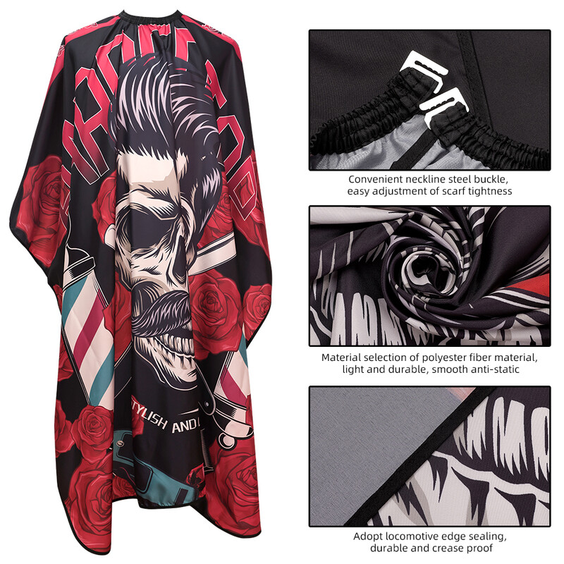 Frizer roșu tuns pânză șorț coafor Pelerină tuns pelerină rochie coafură haină frizerie Accesoriu pentru salon