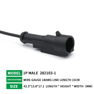 5/20/100 σετ AMP 1P 2P 3P 4P 5P 6P Αδιάβροχο Auto Connector Αρσενικό θηλυκό βύσμα με καλωδίωση 15cm 18AWG HID πλεξούδα για αυτοκίνητο