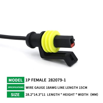 5/20/100 σετ AMP 1P 2P 3P 4P 5P 6P Αδιάβροχο Auto Connector Αρσενικό θηλυκό βύσμα με καλωδίωση 15cm 18AWG HID πλεξούδα για αυτοκίνητο