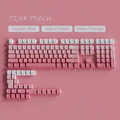 135 klávesov, preliate zelené prelievajúce sa klávesy, bočná potlač, PBT dvojité klávesy, OEM profil pre herné klávesnice MX Switch.