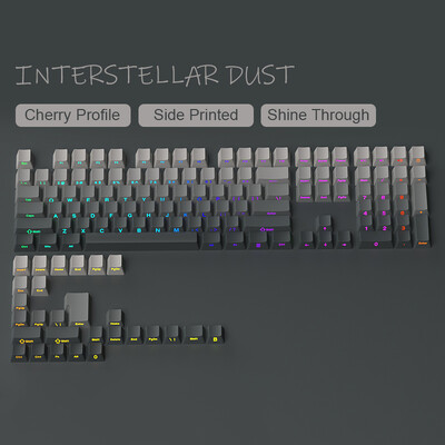 135 klávesov, preliate zelené prelievajúce sa klávesy, bočná potlač, PBT dvojité klávesy, OEM profil pre herné klávesnice MX Switch.