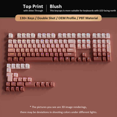 135 klávesov, preliate zelené prelievajúce sa klávesy, bočná potlač, PBT dvojité klávesy, OEM profil pre herné klávesnice MX Switch.