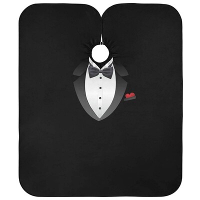 Spot Barbershop Capes Pattern of Suit Professional Salon Haircutting Shirt Αντιστατική ποδιά κομμωτηρίου Barber Styling Tools