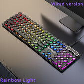 Káblová klávesnica Mechanická Feel E-Sports 104 klávesov USB káblová herná myš Káblová klávesnica Príslušenstvo pre PC hráčov pre notebook Darček