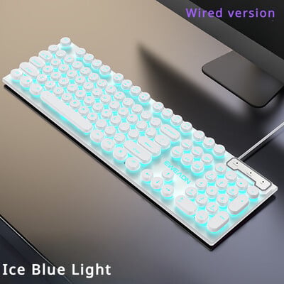 Káblová klávesnica Mechanická Feel E-Sports 104 klávesov USB káblová herná myš Káblová klávesnica Príslušenstvo pre PC hráčov pre notebook Darček