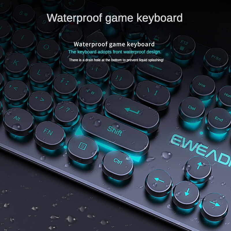 Káblová klávesnica Mechanická Feel E-Sports 104 klávesov USB káblová herná myš Káblová klávesnica Príslušenstvo pre PC hráčov pre notebook Darček