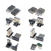 2 db USB 2.0 dugó felfelé, lefelé, balra, jobbra DIY egyedi L-alakú könyök 90 fokos Android Micro Type-C Mini USB adattápegység
